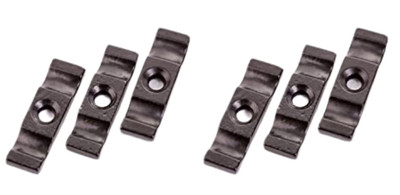Haven Heritage 6 x schwarze extra große 2,5'' Drehknopfverschlüsse - Schuppentür/Tor