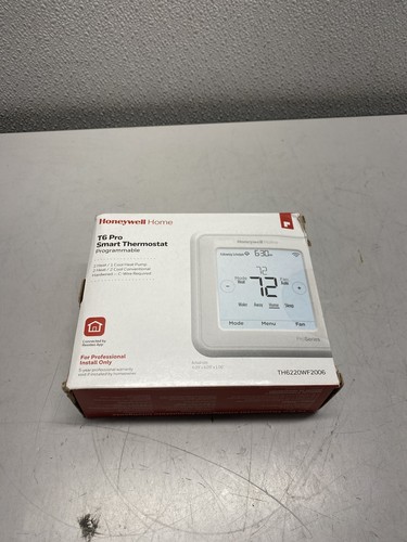Honeywell Home T6 Pro White Programmable Smart Thermostat TH6220WF2006