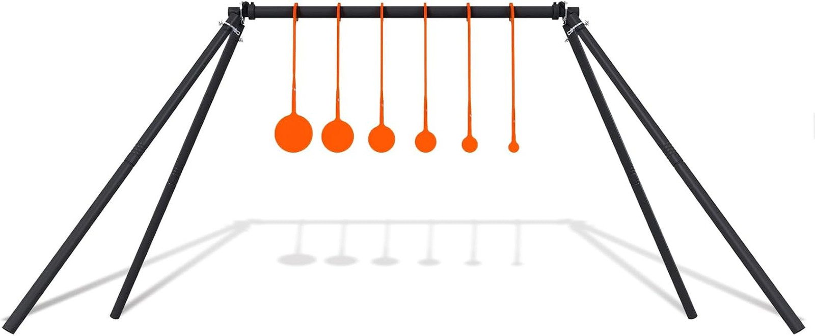 AR500 Steel Target Stand System Kit, 1/4” Thick 6 Spinning Targets, Suitable for
