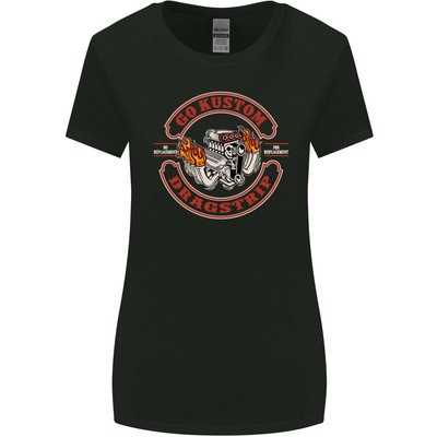 Go Maßgefertigt Dragstrip Hot Rod Hotrod Dragster Damen Breiter Schnitt T-Shirt
