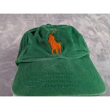 Polo Ralph Lauren Toddler Green Orange Big Pony Number 3 Baseball Cap Hat