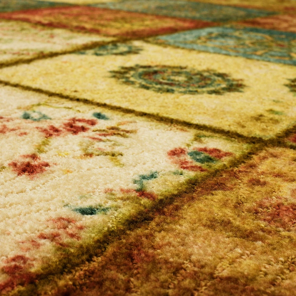 Free Flow Artifact Panel Patchwork Accent Area Rug, 1'8"x2'10", Multi - Image 4 of 4