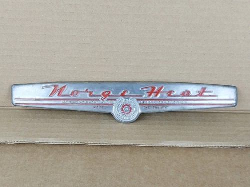 Distintivo emblema targhetta vintage Borg Warner Norge forno termico 8" - Foto 4 di 15