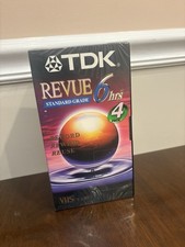 NEW Sealed 4-Pack TDK VHS Tapes T-120 6 Hour Blank Video Cassette Premium
