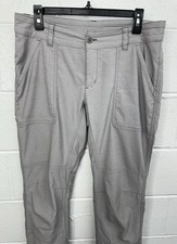 Columbia Womens Pilsner Peak Roll Up Hiking Pants Omni-shade Gray / Size 10