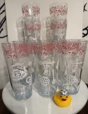 Set of 10 Hazel Atlas 16 oz Iced Tea Glasses Tumbler Kitchenaid /Utensils /Dutch