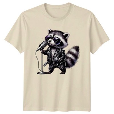 Rock'n'Roll Waschbär Rockstar Tier T-Shirt Rockstar Tiere Musik Geburtstag Geschenk
