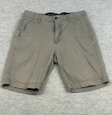 PLUGG Men's Comfort Flex Elastic Waistband Chino Khaki Shorts Size 36 Stretch