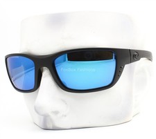 Costa Del Mar Sunglasses Whitetip Matte Blackout Blue Polarized Glass with Case