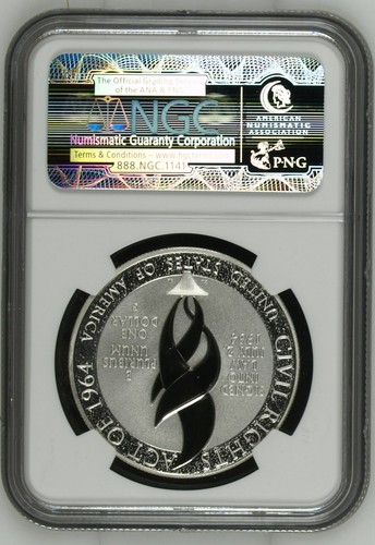 2014 P Modern Commemorative Civil Rights Act of 1964 NGC PF-70 UC FIRST RELEASES - Picture 2 of 2