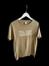 Vintage The Big Lebowski Movie Dude Abides T-Shirt Sz Medium Thrashed *Flaws