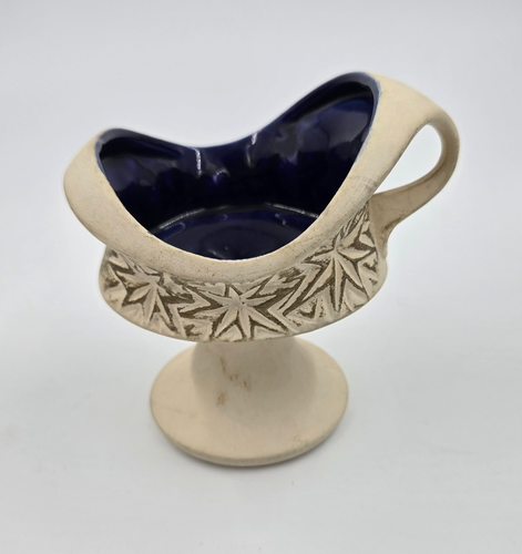 Vintage signierte McCoy Kunstkeramik STARBURST Muster MCM MID CENTURY blau Interieur