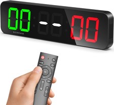 SERPHIX 15.2 Large Digital Scoreboard, Variable LED Color, Timer Clock, Table...