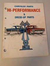 Original 1965 Chrysler Parts Hi-performance Dress-up Parts Catalog. Original 1965 Chrysler Parts Hi-performance Dress-up Parts Catalog.