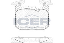 Bremsbelagsatz Vorne Brembo-System f�r BMW F20 F21 F45 F23 F22 F87 F44 ab 14->