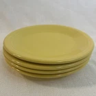 Fiestaware Sunflower Yellow Salad Plates Lot of 4 HLC Fiesta 7 1/4"