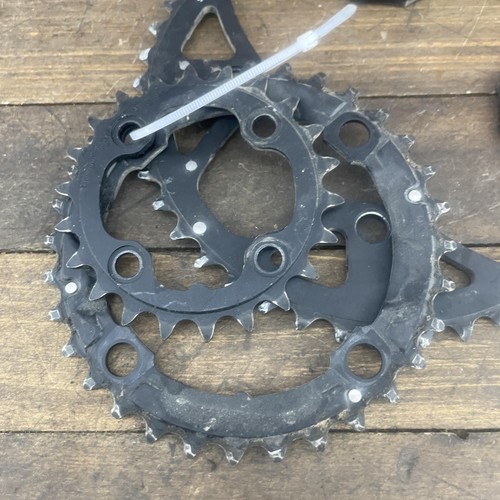 Shimano Mega Drive Train Chainring Set 104 64 BCD 4 Bolt Arm Mountain Bike Ring - Picture 3 of 14