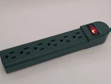 7 Outlet Relocatable Power Tap HJ-204A6M Green