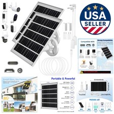 Fast Charging 8W Solar Panel for Bird Feeder Cameras - 360  Adjustable  2 Pack