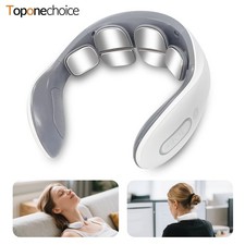 EMS Cervical Massager with Heating Portable Neck Massager for Tired Muscles