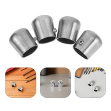  4 Pcs Hand Rail Fitting Stainless Steel Handrail End Cap Caps for Stair