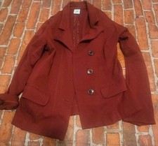 CAbi 3175 Outing Blazer, maroon Sz 6 Jacket