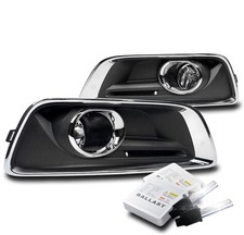 FOR 2013 2014 2015 CHEVY MALIBU BUMPER CHROME FOG LIGHTS LAMP W/6K XENON HID KIT