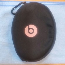 Beats Soft Headphone Case Black with Pink Beats Logo