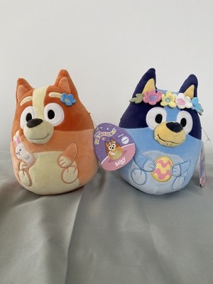 Squishmallows Bluey & Bingo Easter Plush Bundle Set 8” NEW w/ Tags