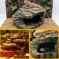 kathson Medium Reptile Hide Basking Platform Cave Tortoise Lizard
