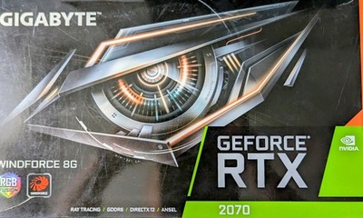 GIGABYTE GeForce RTX 2070 WINDFORCE 8GB GDDR6 DirectX 12 Ray Tracing