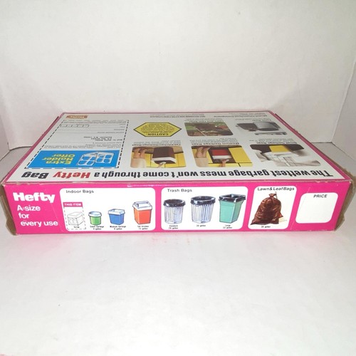 Vintage HEFTY ~ SCRAP BAGS 50 Count with Tear-Off Ties ~ NOS DISCONTINUED 1984 - Picture 7 of 7