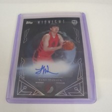 Topps Midnight Yang Hansen #MSR-YH Rookie Autograph Trail Blazers Sun Signatures