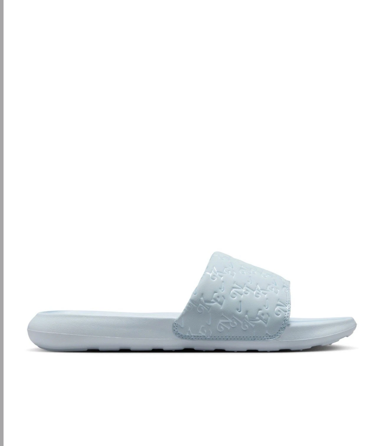 Sandalo donna Nike Victori One Print taglia 10 slide blu chiaro