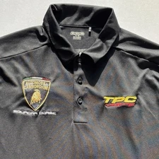OGIO Lamborghini TPC Racing Polo Shirt XL Black Squadra Corse Embroidered