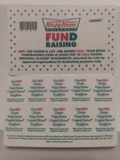 KRISPY KREME BOGO CARD- BUY FIRST ONE, THEN GET ONE,  10 OFFERS  FREE SHIPPING