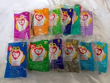 1998 McDonald  s TY Teenie Beanie Babies Complete Set 12 NIP Sealed Never Used