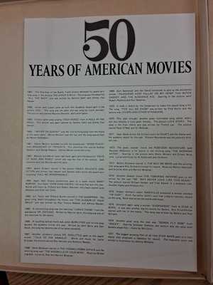 50 YEARS OF AMERICAN MOVIES DELUXE 3 LP BOX SET  Collectors Set