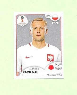 Vignette Coupe du monde Russie 2018 - N°597 - Pologne - Kamil Glik - Photo 1/2