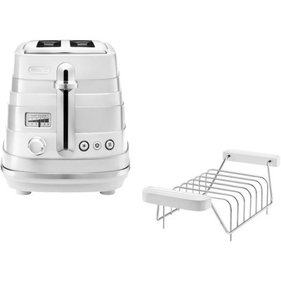 DeLonghi Toaster CTA2103.W Awolta weiß 900 Watt Avvolta Krümelschublade NEU