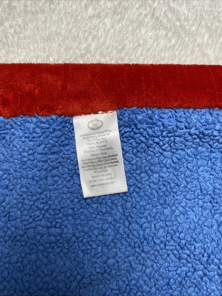 Manta deportiva Koala Baby All Star azul roja bebé sherpa fútbol baloncesto Foto 3 de 4