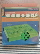 Vtg LockerMate Expandandable Adjust-a-shelf Locker Shelf 12"-15" Green 2004