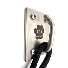 Canine Hitch- Secure Dog Leash Parking Mounted Indoor   Outdoor Wall Hook - T...
