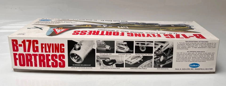 1:28 B-17G Flying Fortress USAF Guillows Model Kit Balsa Holz OVP # 2002 - Bild 4 von 4