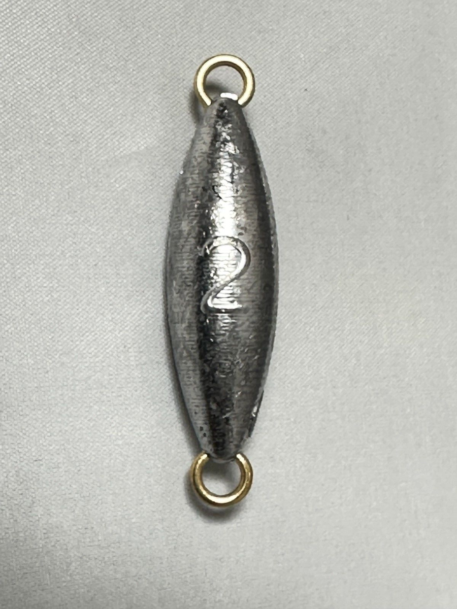 Fishing Weights Long Torpedo Sinker Rig Chrome Split Shot