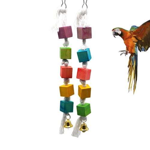 2pcs Parrot boutiques Toy Bird Chewing Toys Bird Bite Toys Parrot Playing Toys