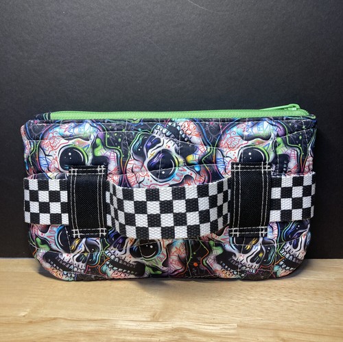 Skulls & Tattoos Handmade Quilted Clutch Purse w/ Hand Strap NEW! - Picture 5 of 20