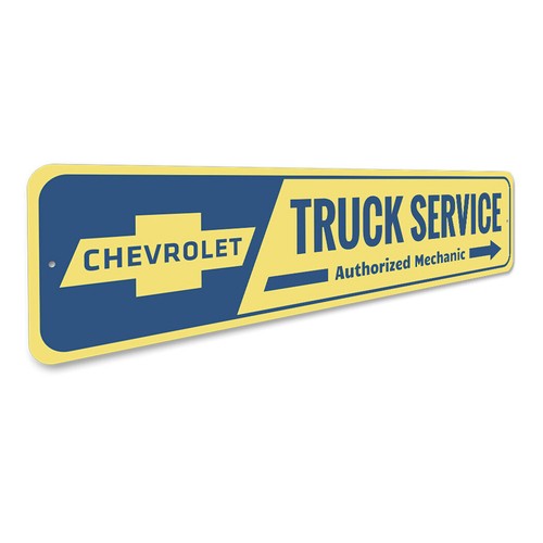Chevy Truck Service Sign, Car Sign, Car-Lover Sign, Man Cave Metal Sign - Picture 3 of 4