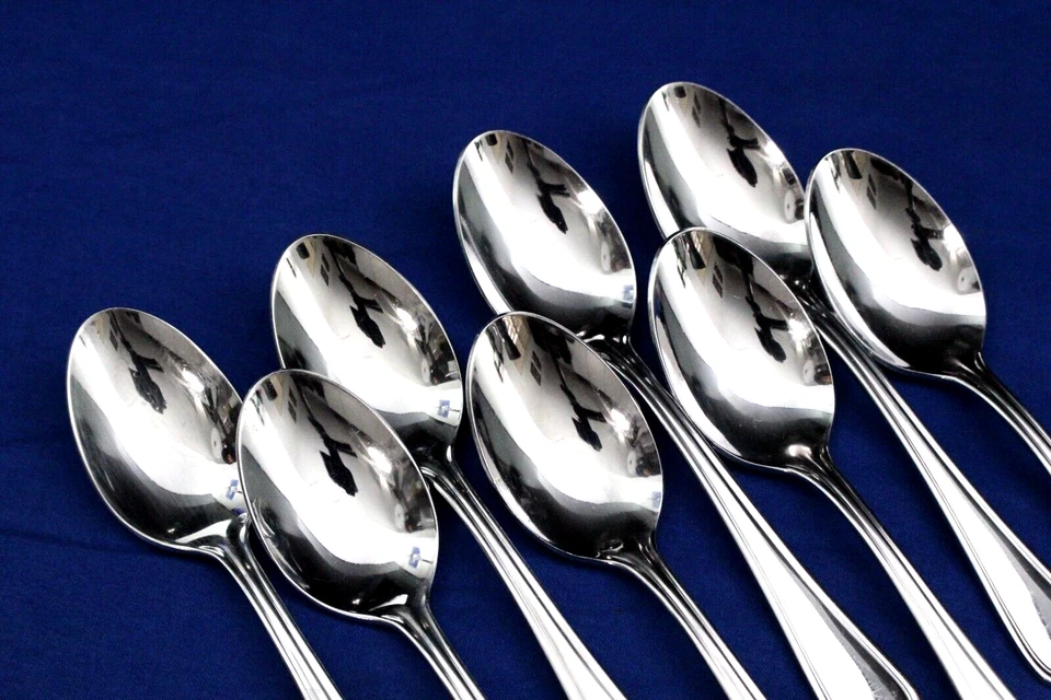 JUEGO DE 8 CUCHARADITAS Actualización Internacional 18/10 REGENCY Inoxidable EXCELENTE ++ Foto 2 de 4