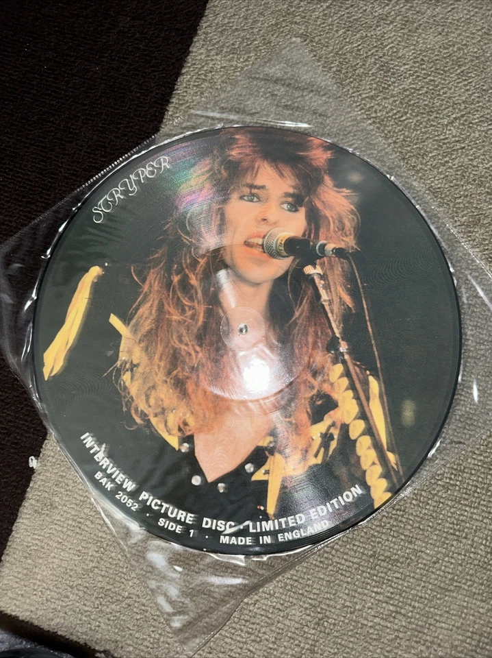 Stryper Import Interview Picture Disc - RARE!  Michael Sweet Vinyl Record - Image 2 of 2